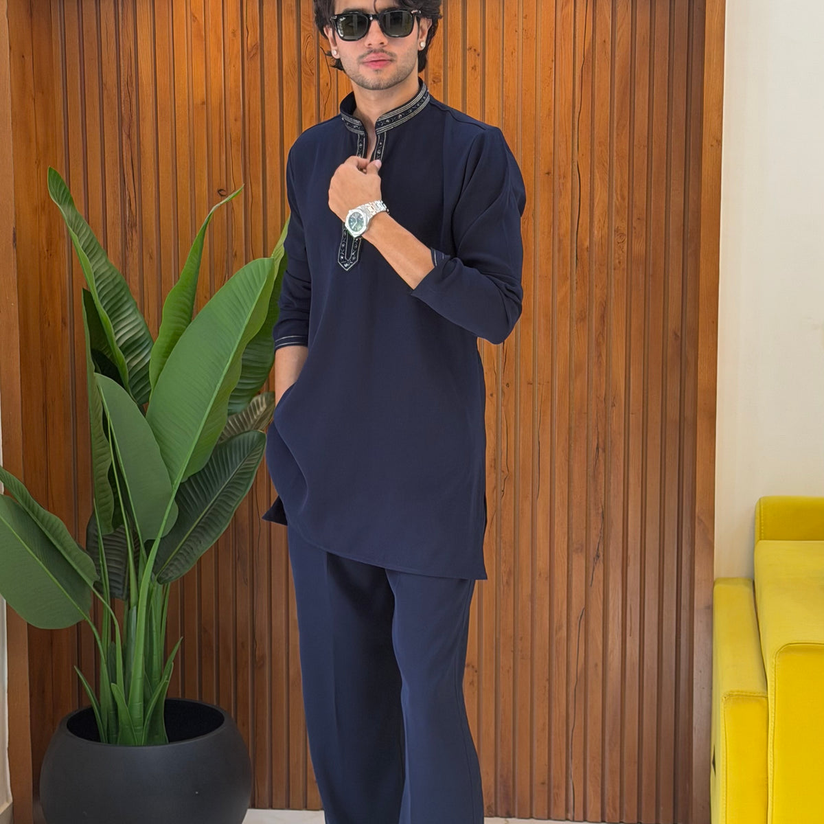 Blue Korean Co-ord set - Hover Image