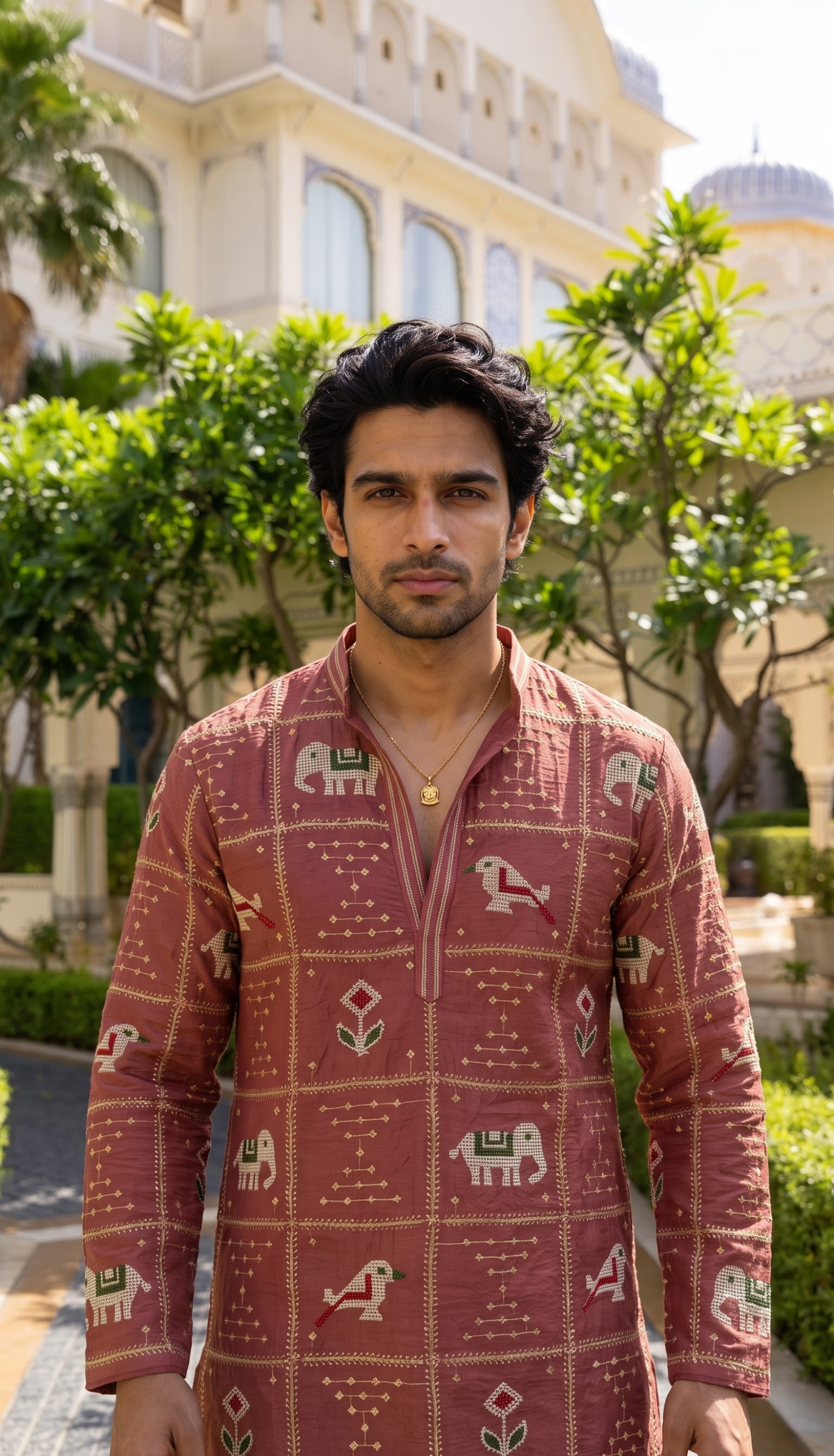 Rosewood Heritage Printed Kurta