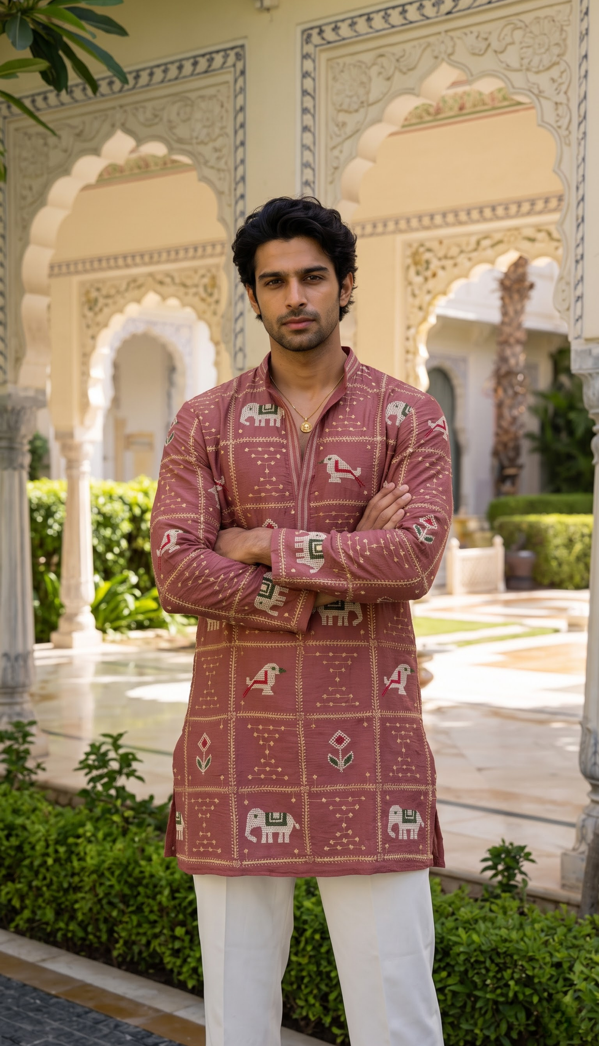 Rosewood Heritage Printed Kurta