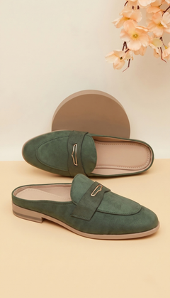 Olive Green Classic Loafers