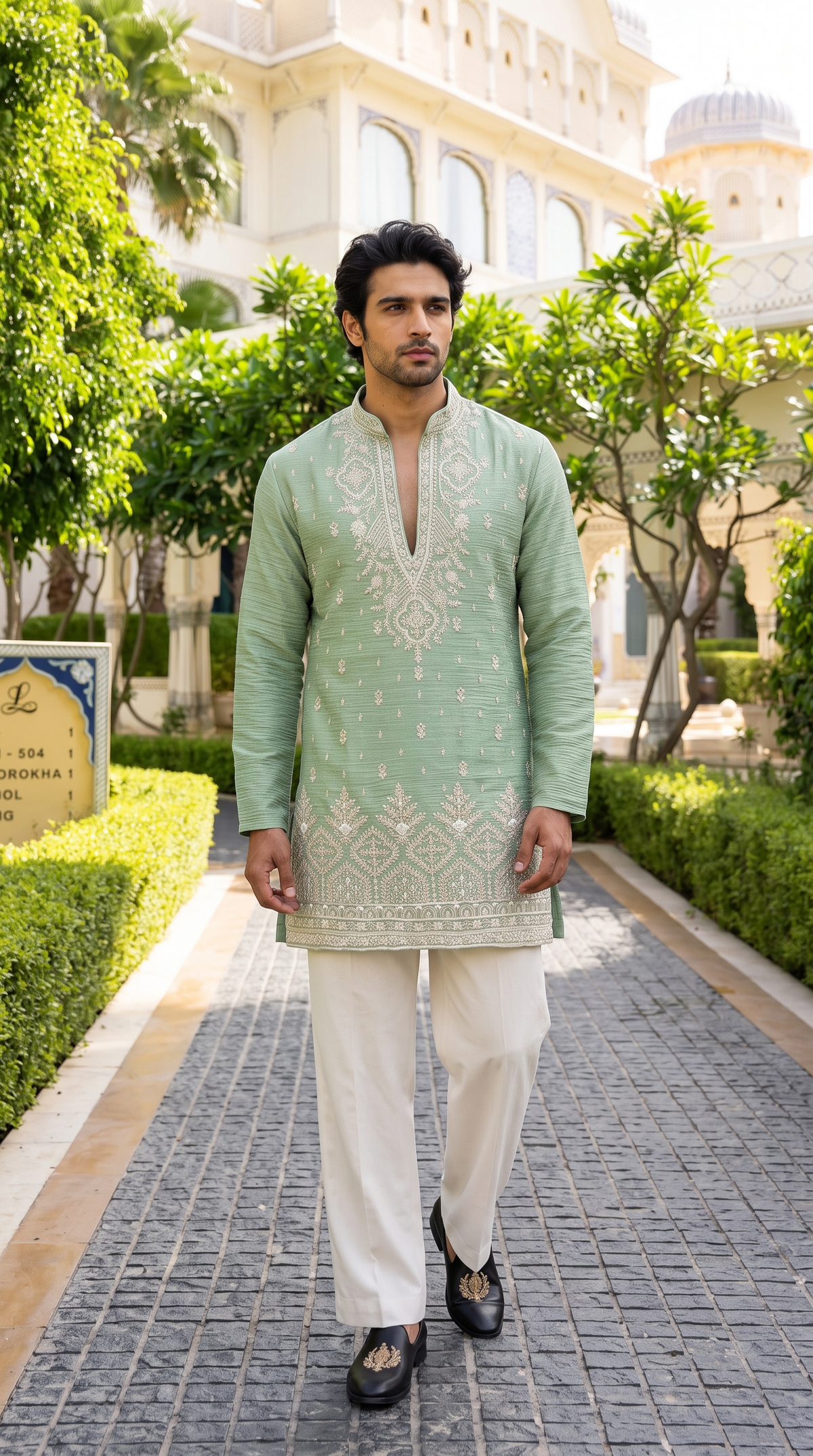Mint Royale Embroidered Kurta