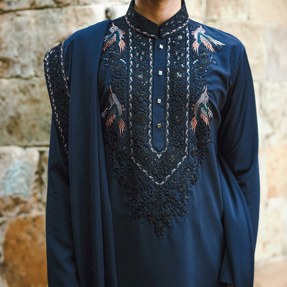 Noir Majesty Pichwai Kurta