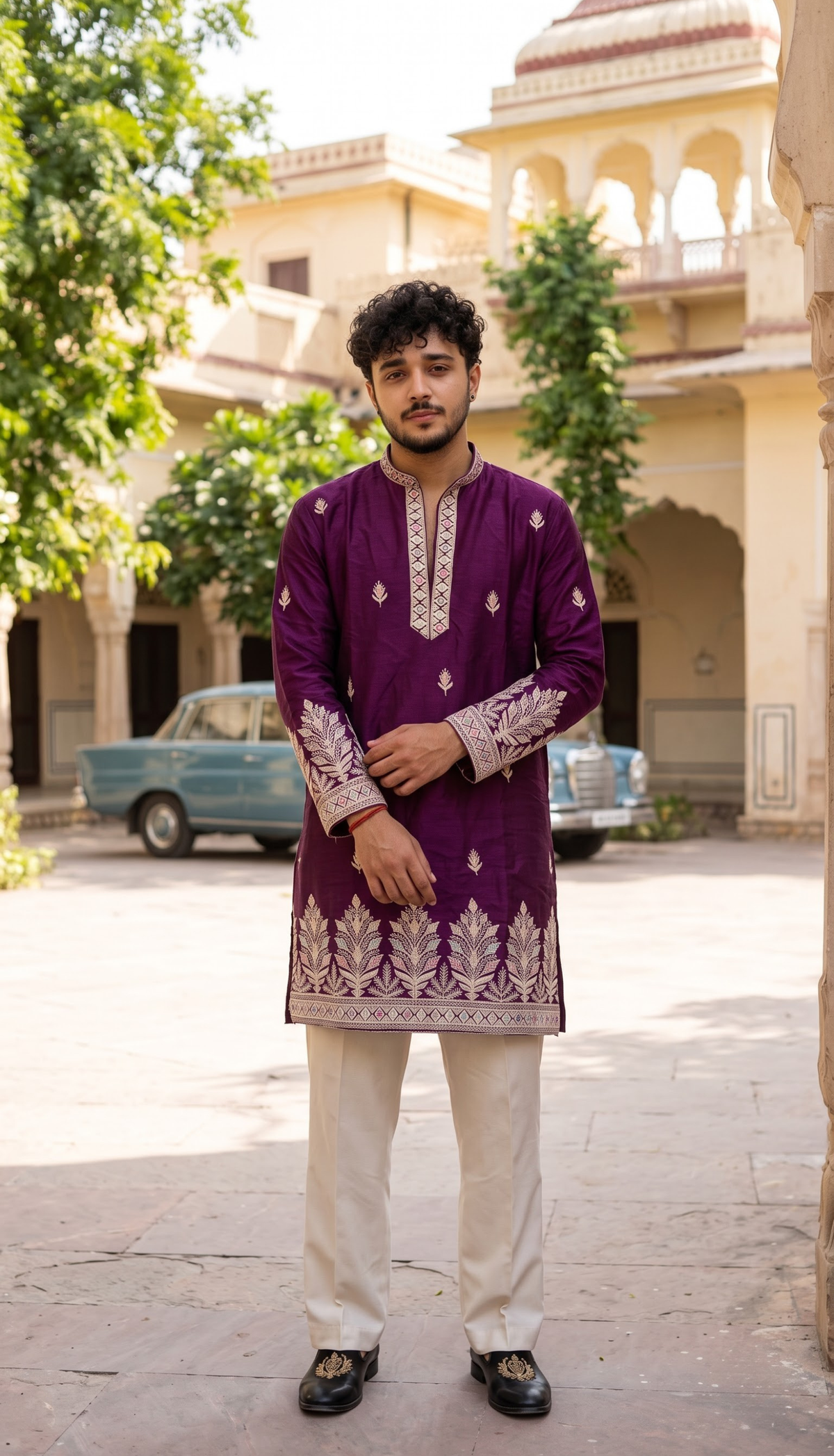 Royal Plum Kurta