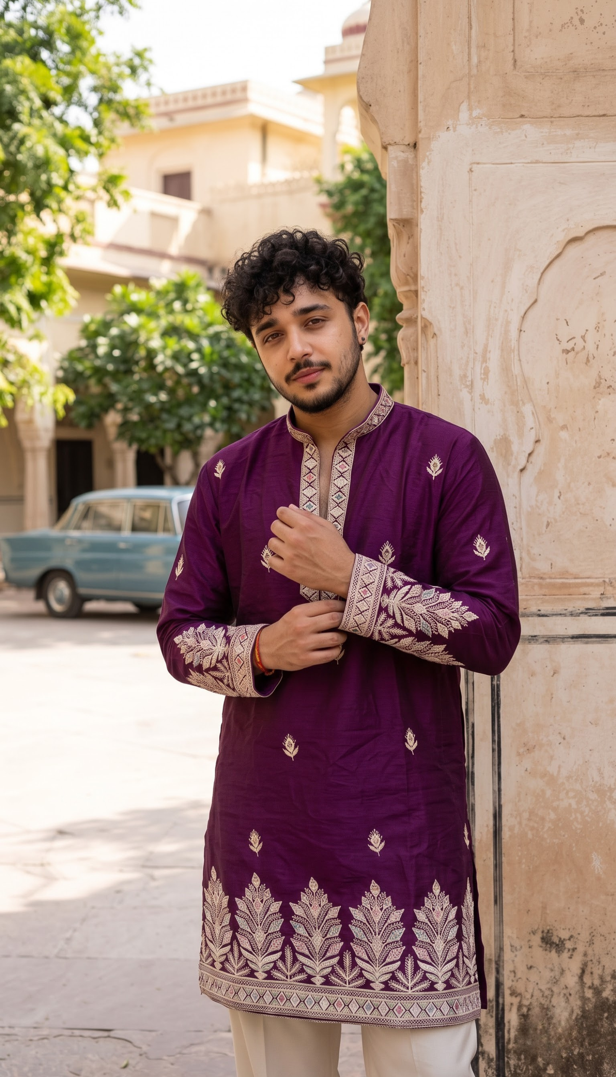 Royal Plum Kurta