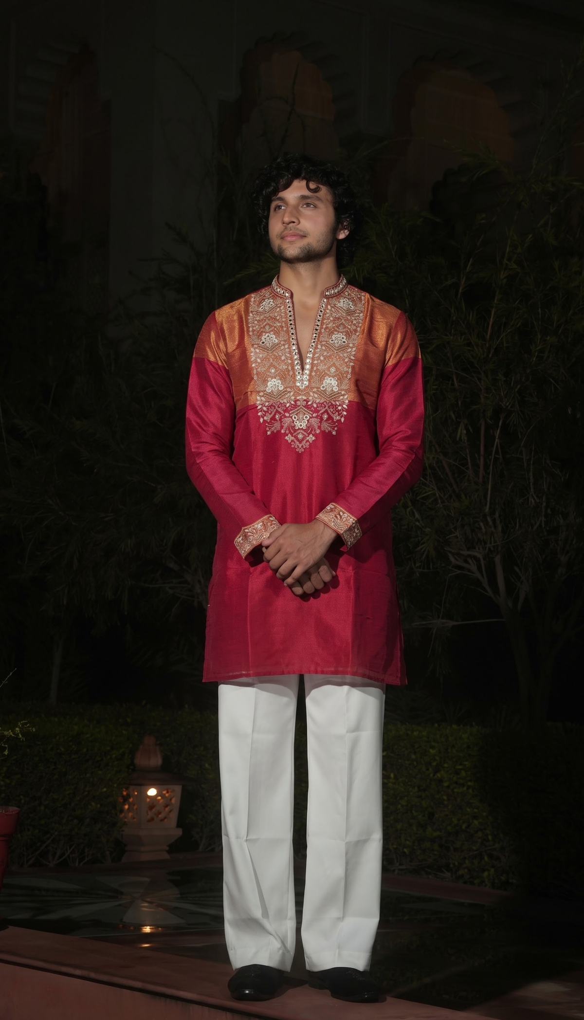 Burgundy Rust Kurta