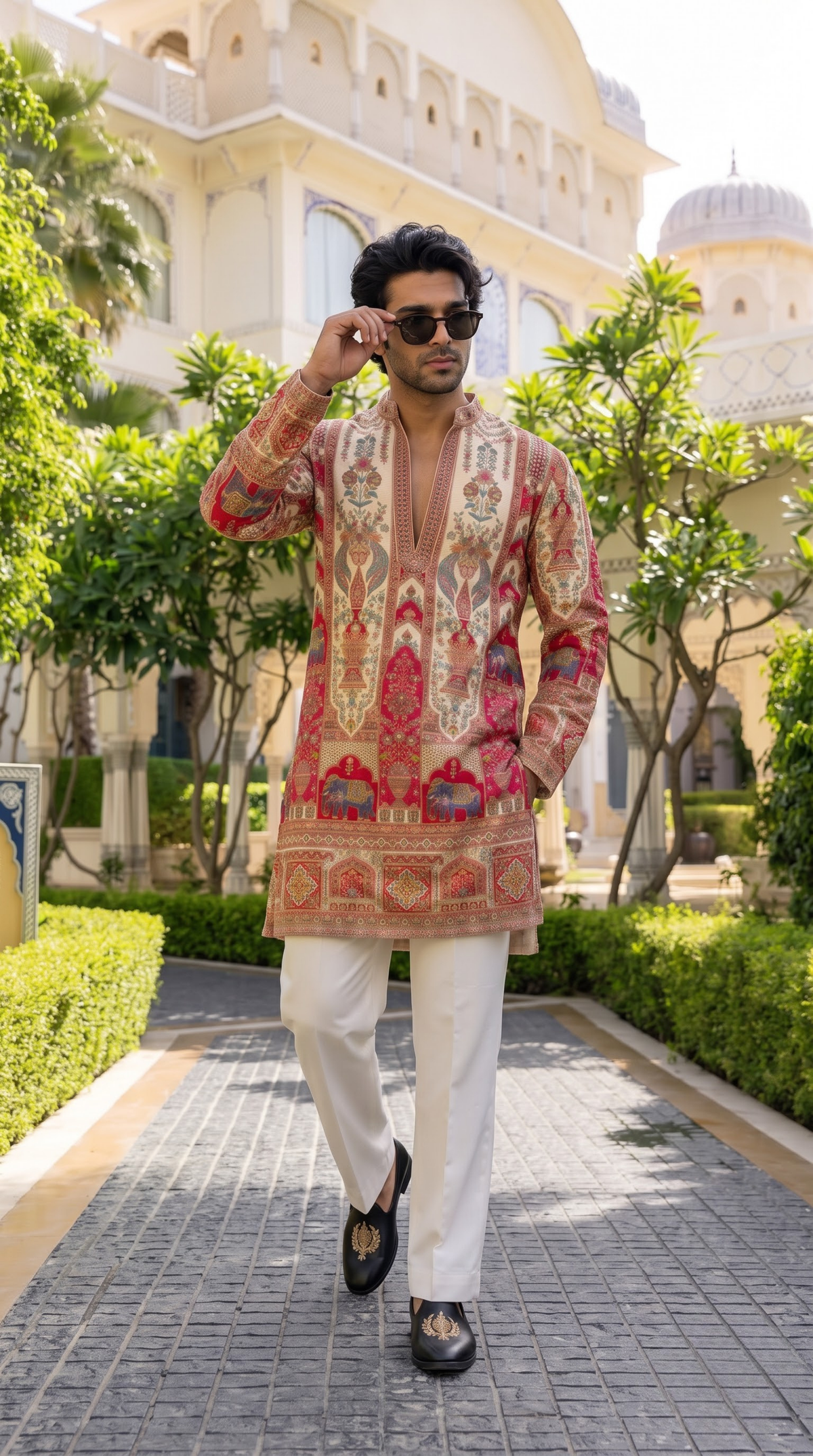 Ivory Royale Heritage Embroidered Kurta