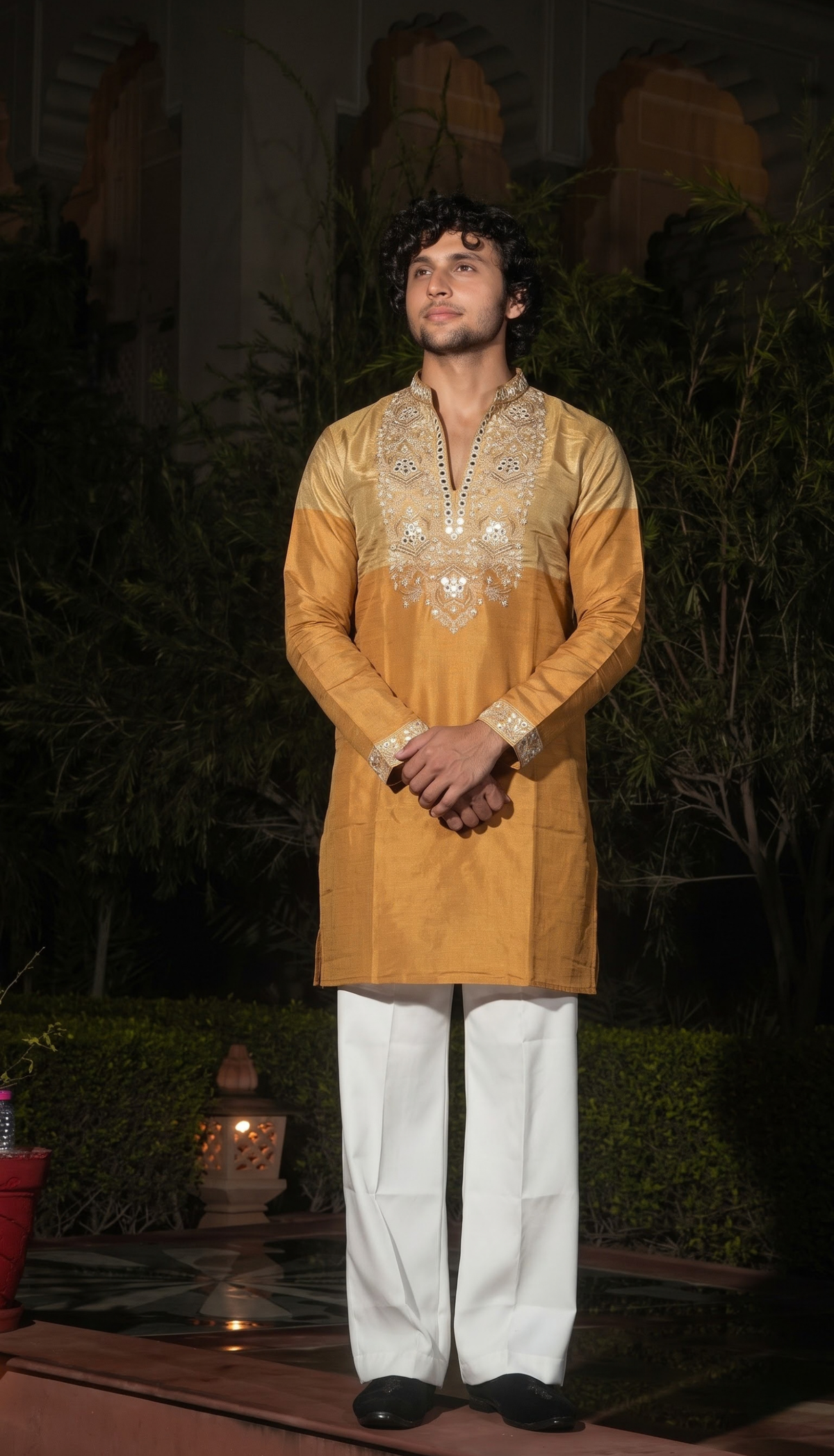 Golden Mustard Kurta