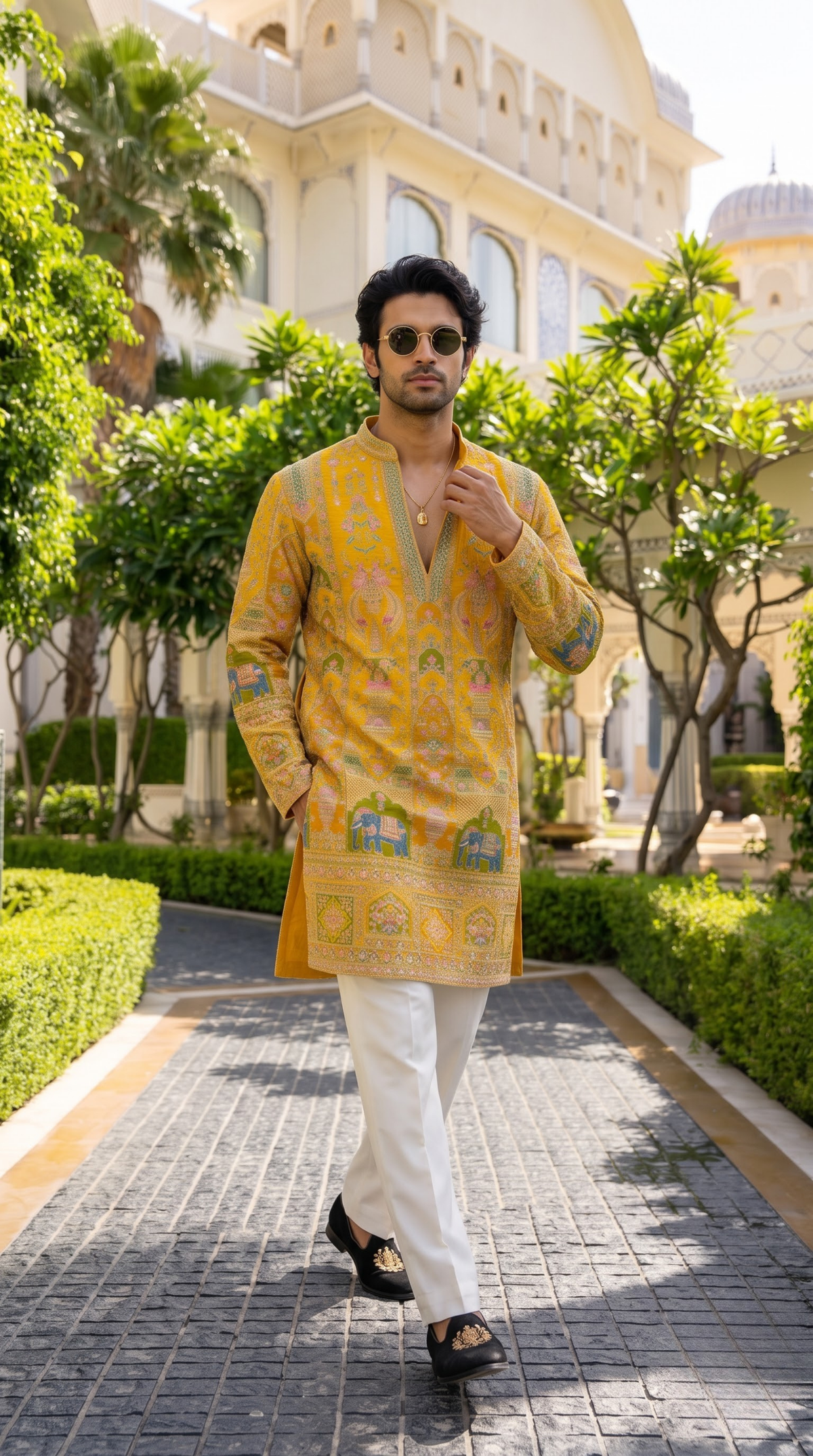Sunrise Heritage Tapestry Embroidered Kurta