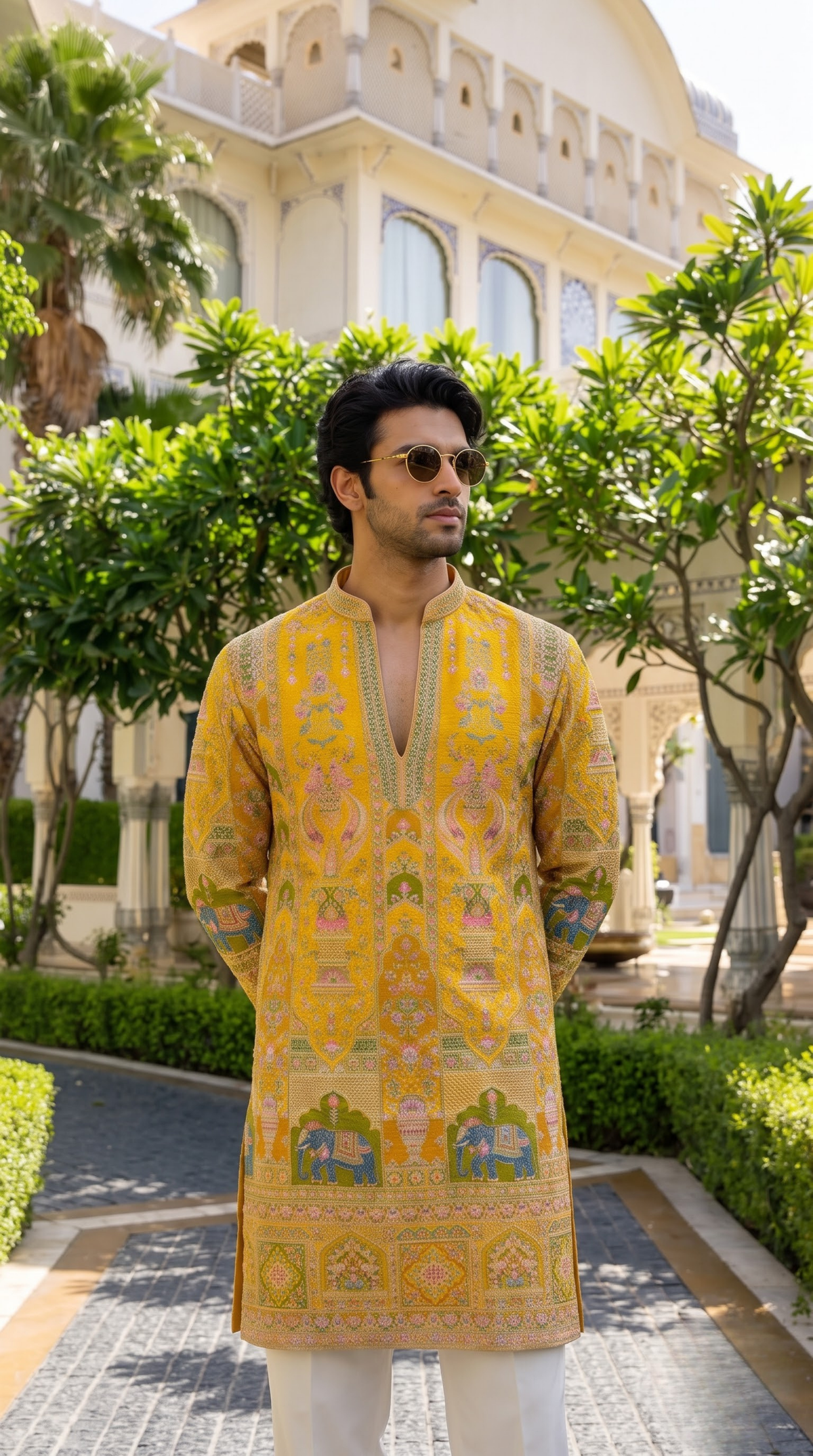 Sunrise Heritage Tapestry Embroidered Kurta