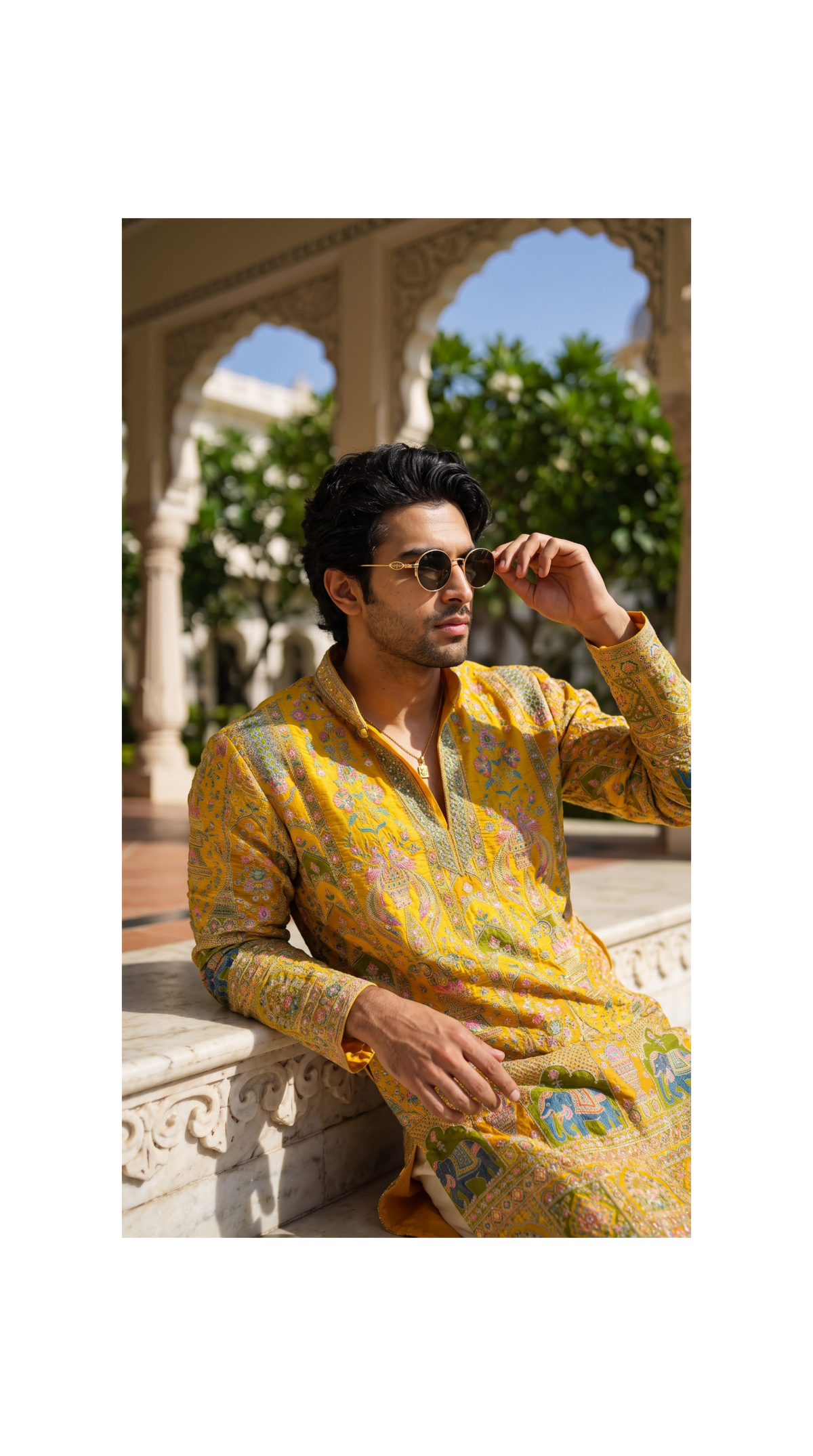 Sunrise Heritage Tapestry Embroidered Kurta