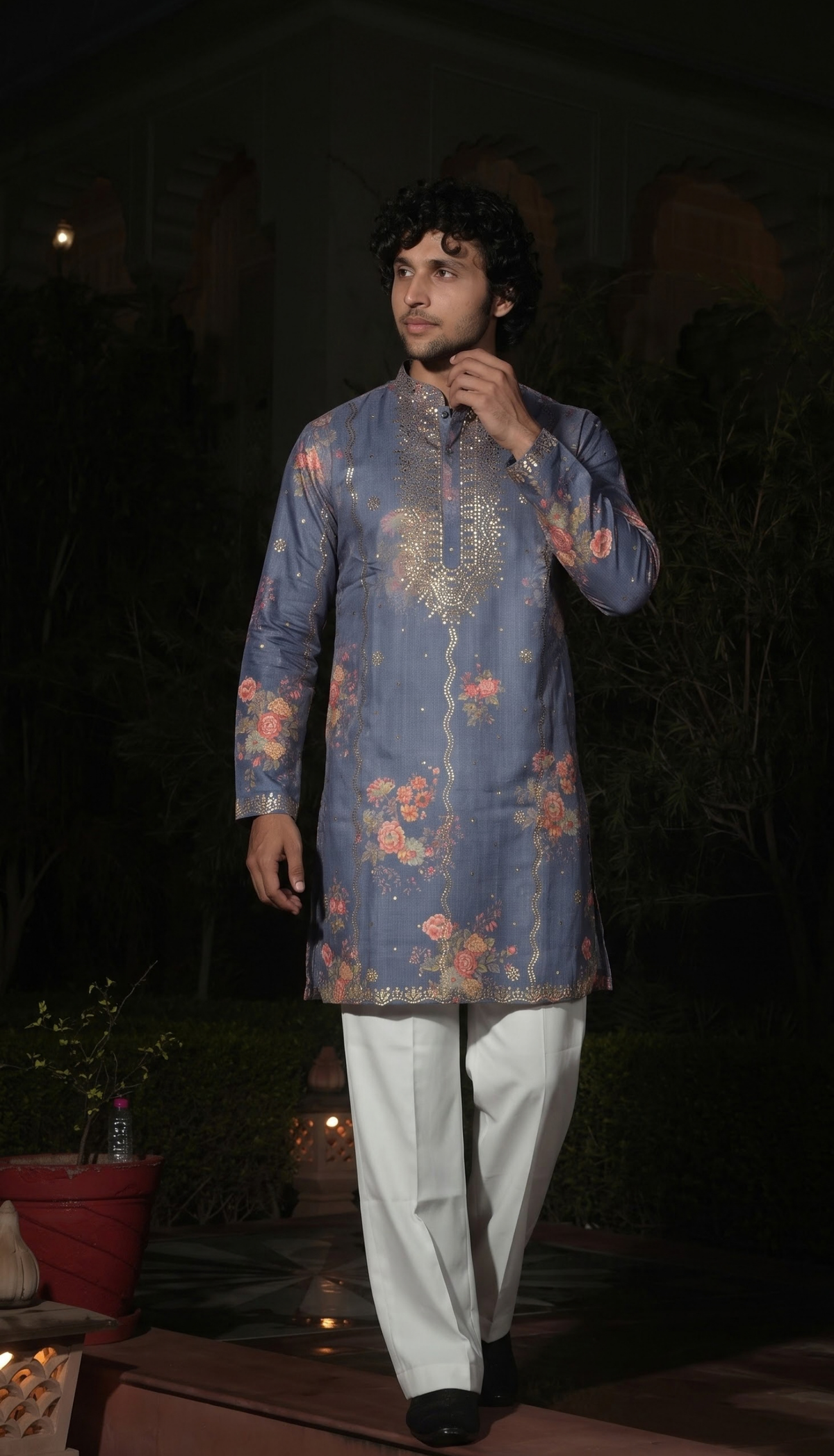 Dusty Blue Kurta