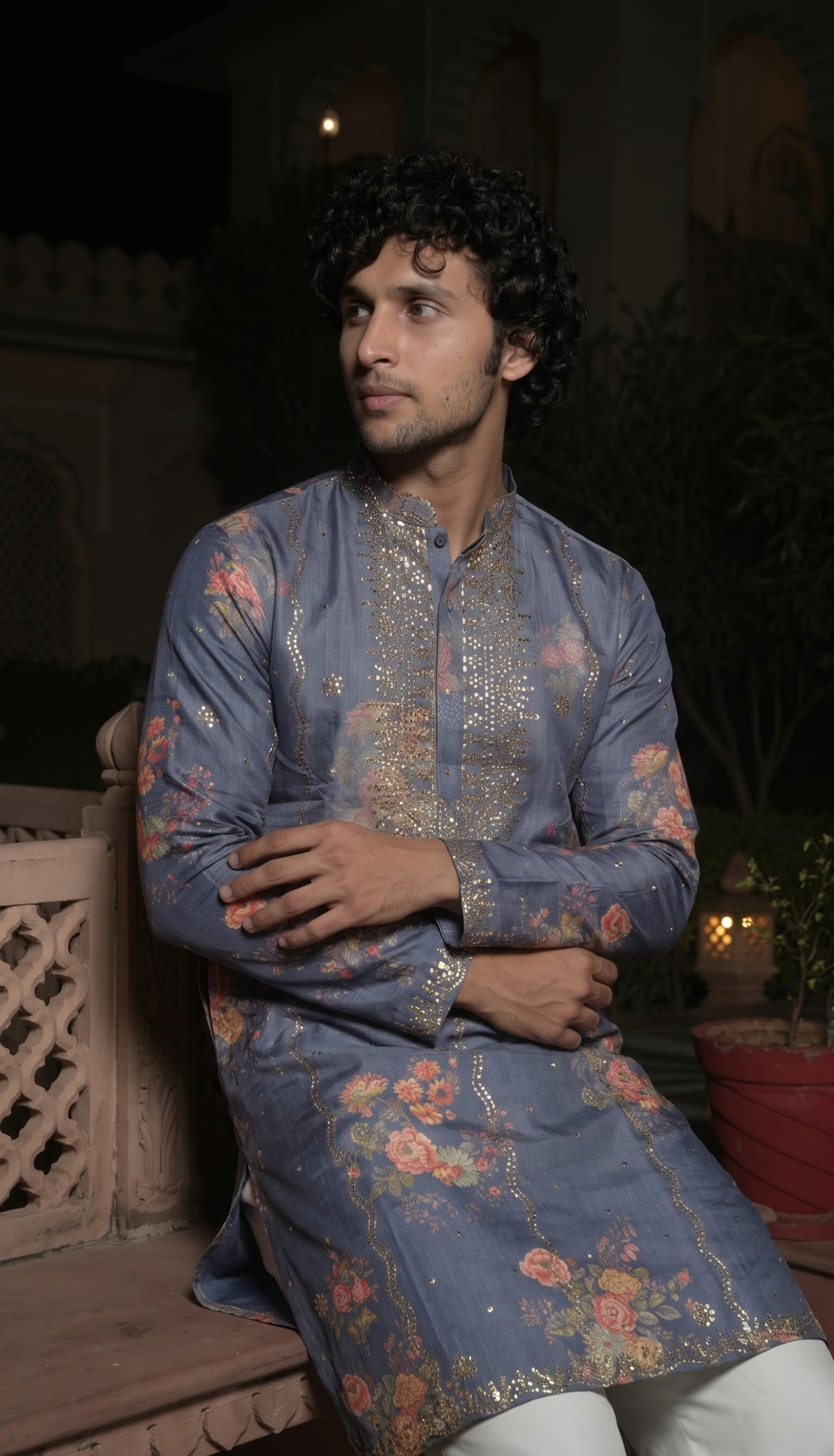 Dusty Blue Kurta