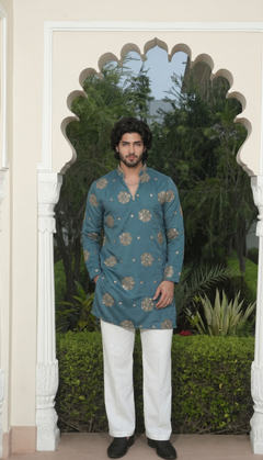 Slate Blue Kurta