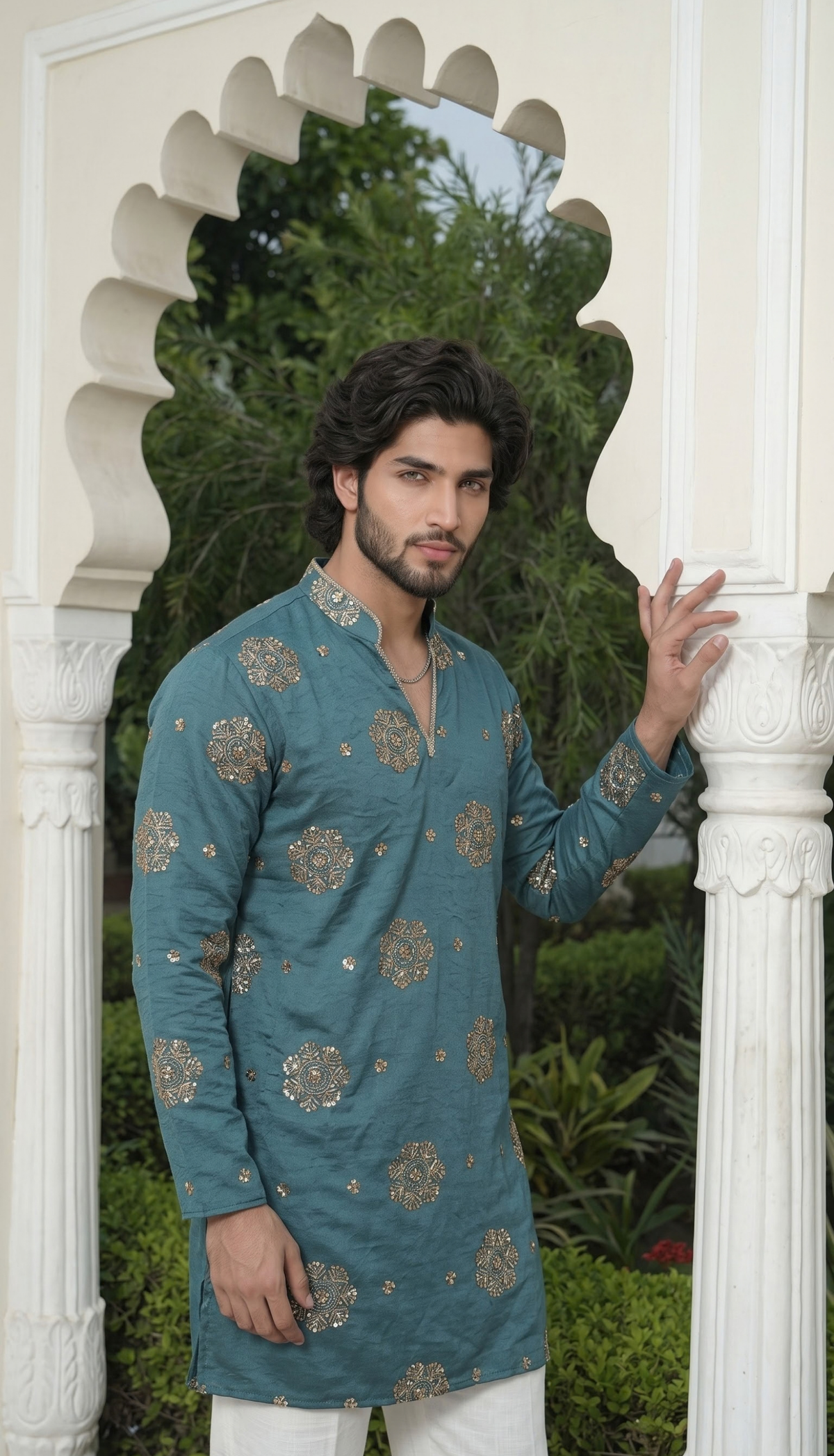 Slate Blue Kurta