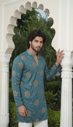 Slate Blue Kurta