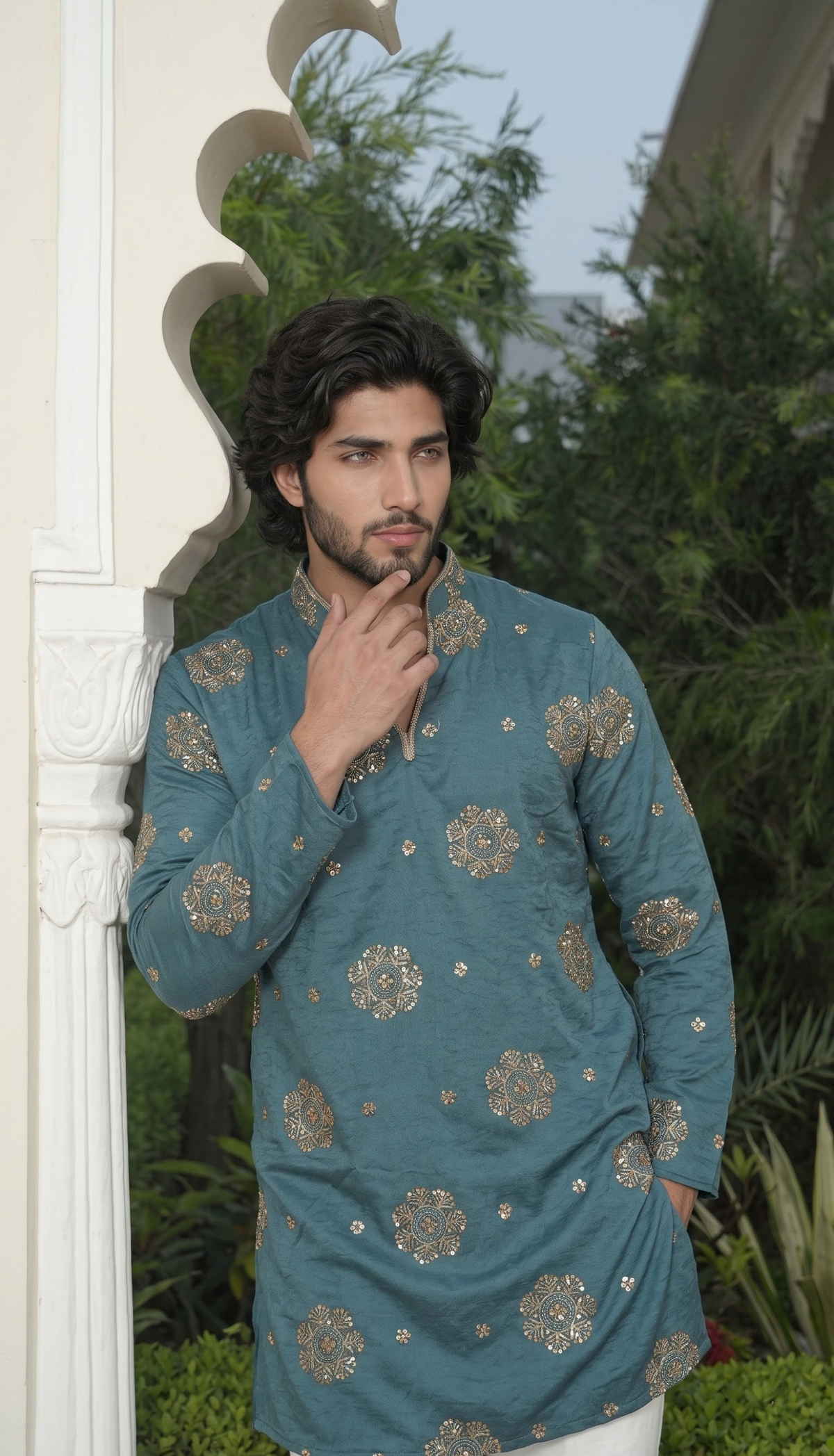 Slate Blue Kurta