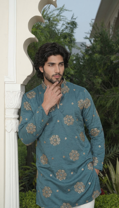 Slate Blue Kurta