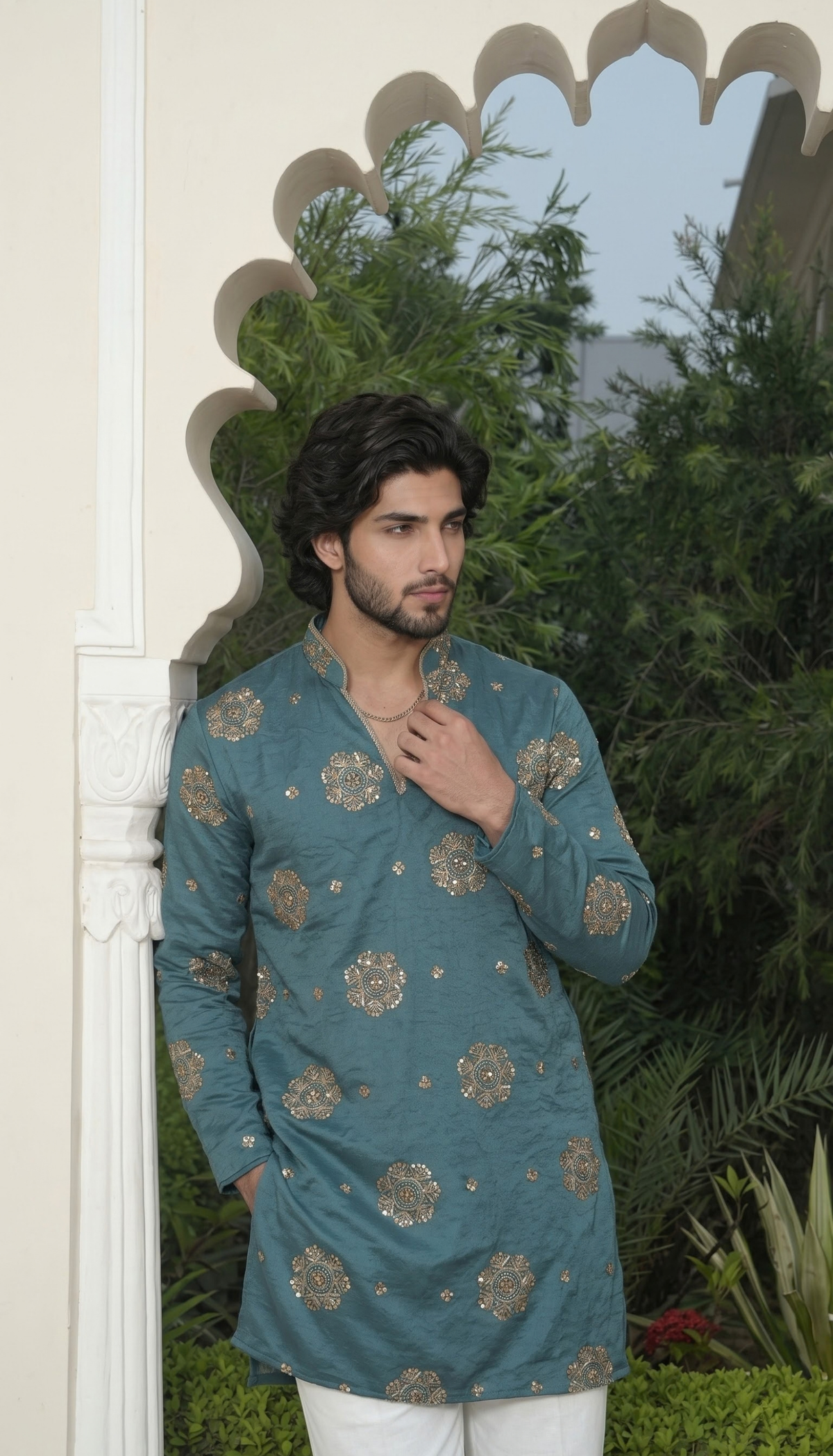 Slate Blue Kurta