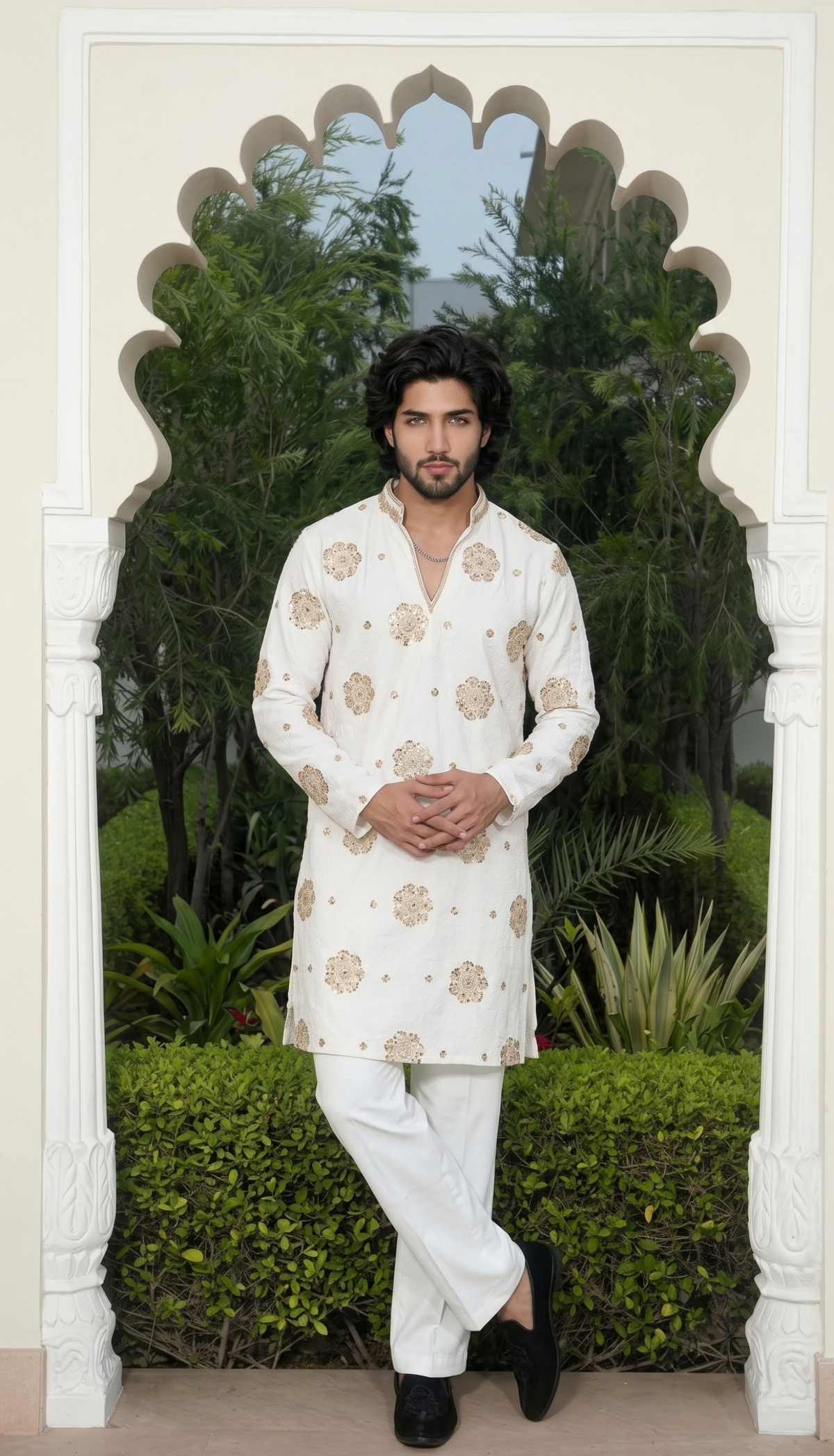 Ivory Gold Kurta