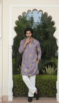 Lavender Gold Kurta