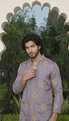 Lavender Gold Kurta