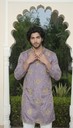 Lavender Gold Kurta