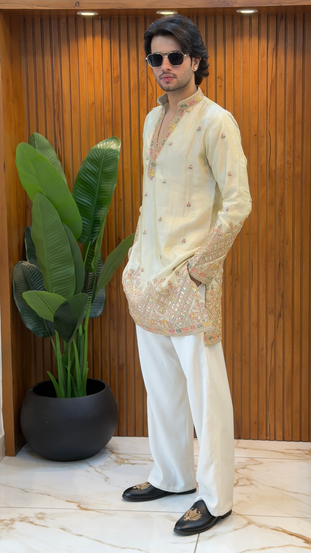 Ivory Mirror Luxe Kurta