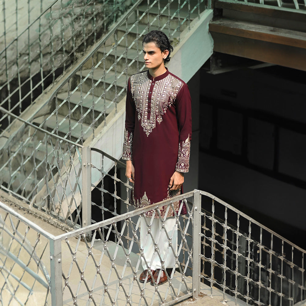 Wine Regal Pichwai Kurta
