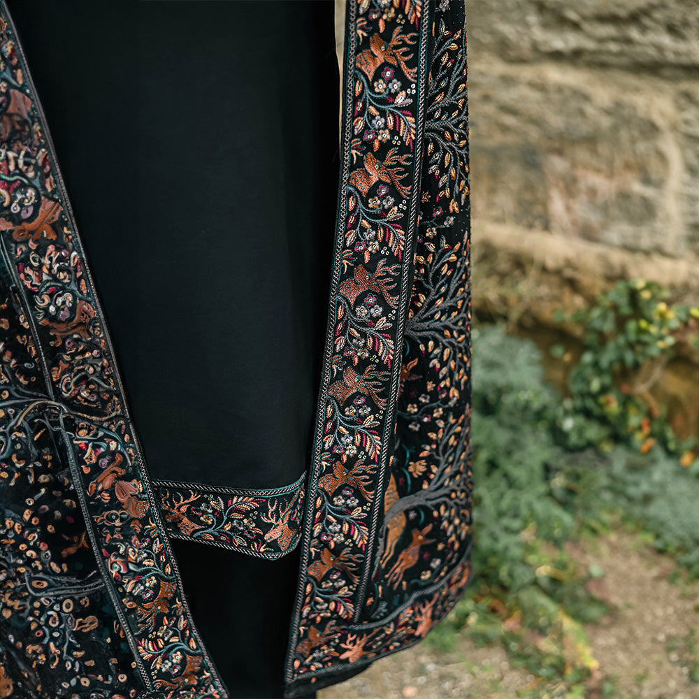 Noir Royal Tapestry Kurta Set