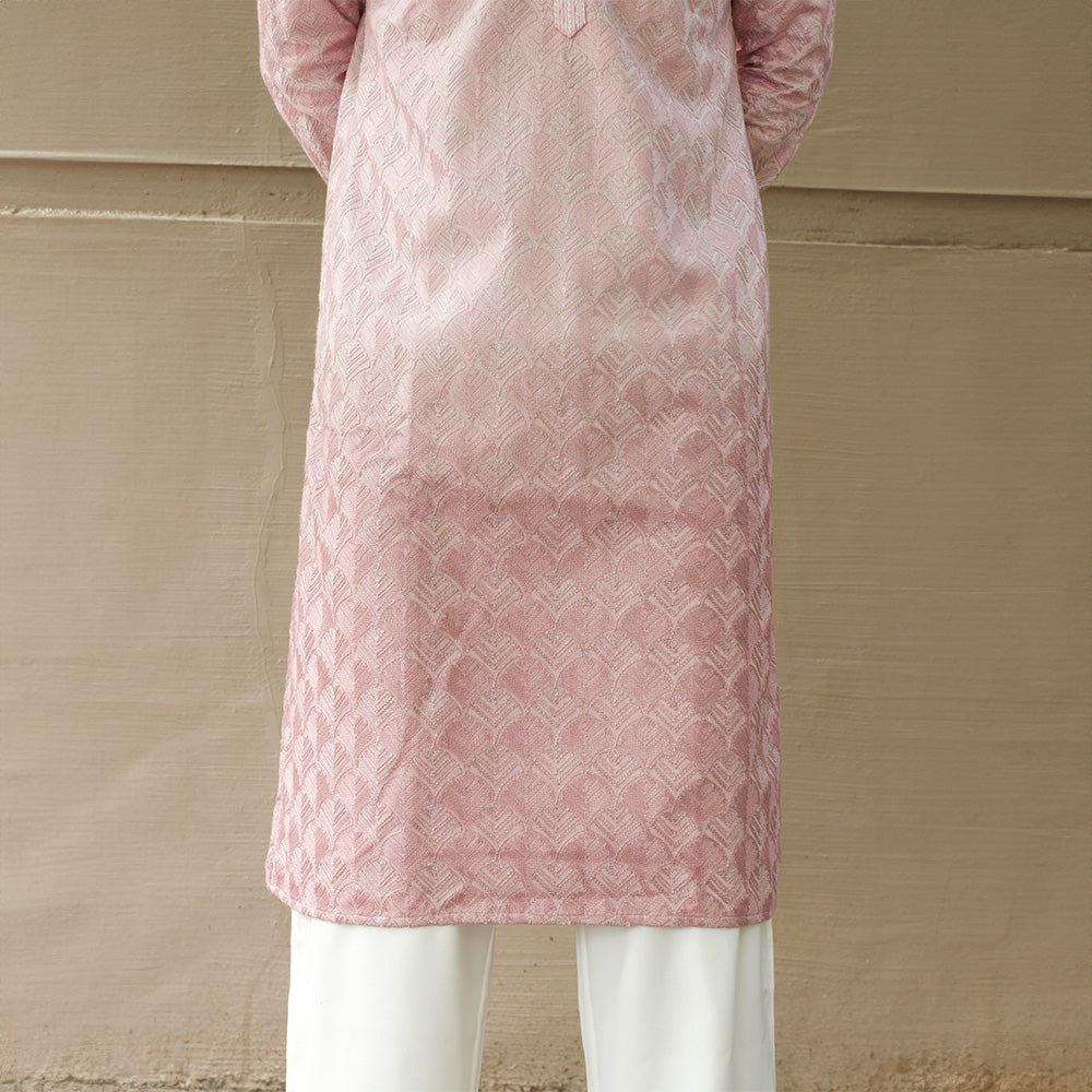 Blush Jacquard Grace Kurta