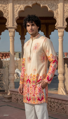 Ivory Printed Kurta