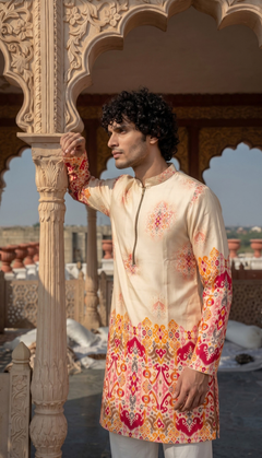 Ivory Printed Kurta