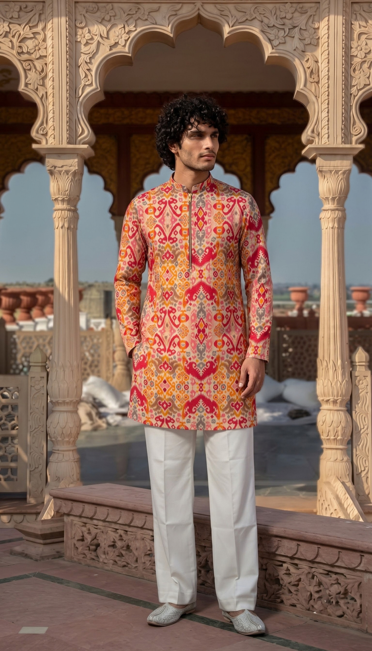 Multicolour Printed Kurta