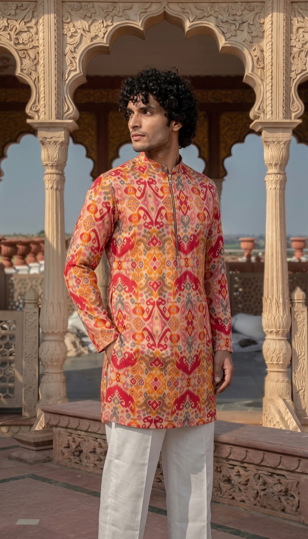 Multicolour Printed Kurta
