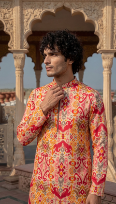 Multicolour Printed Kurta