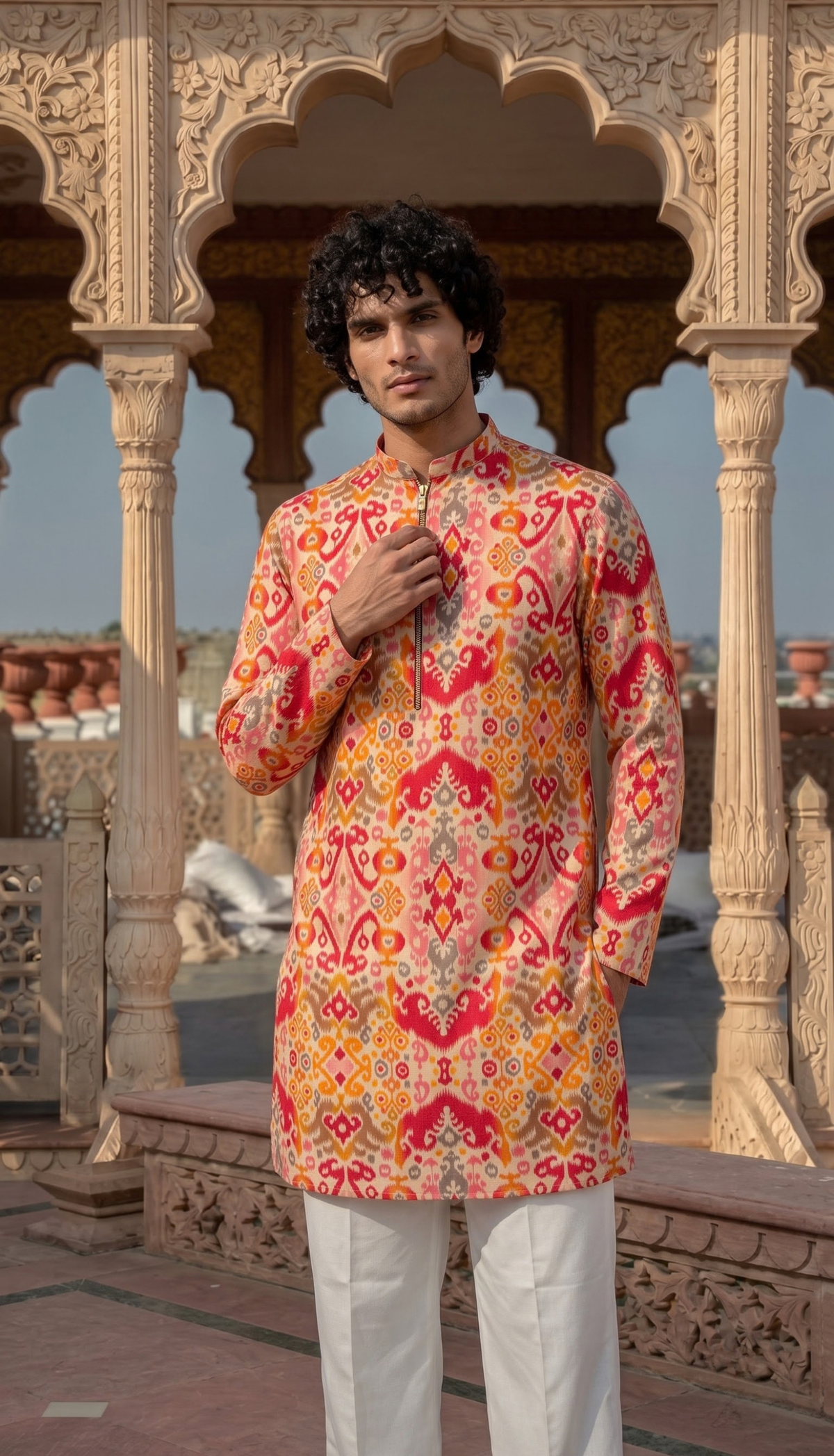 Multicolour Printed Kurta