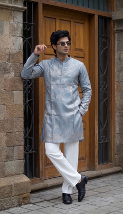 Ice Blue Kurta