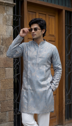 Ice Blue Kurta