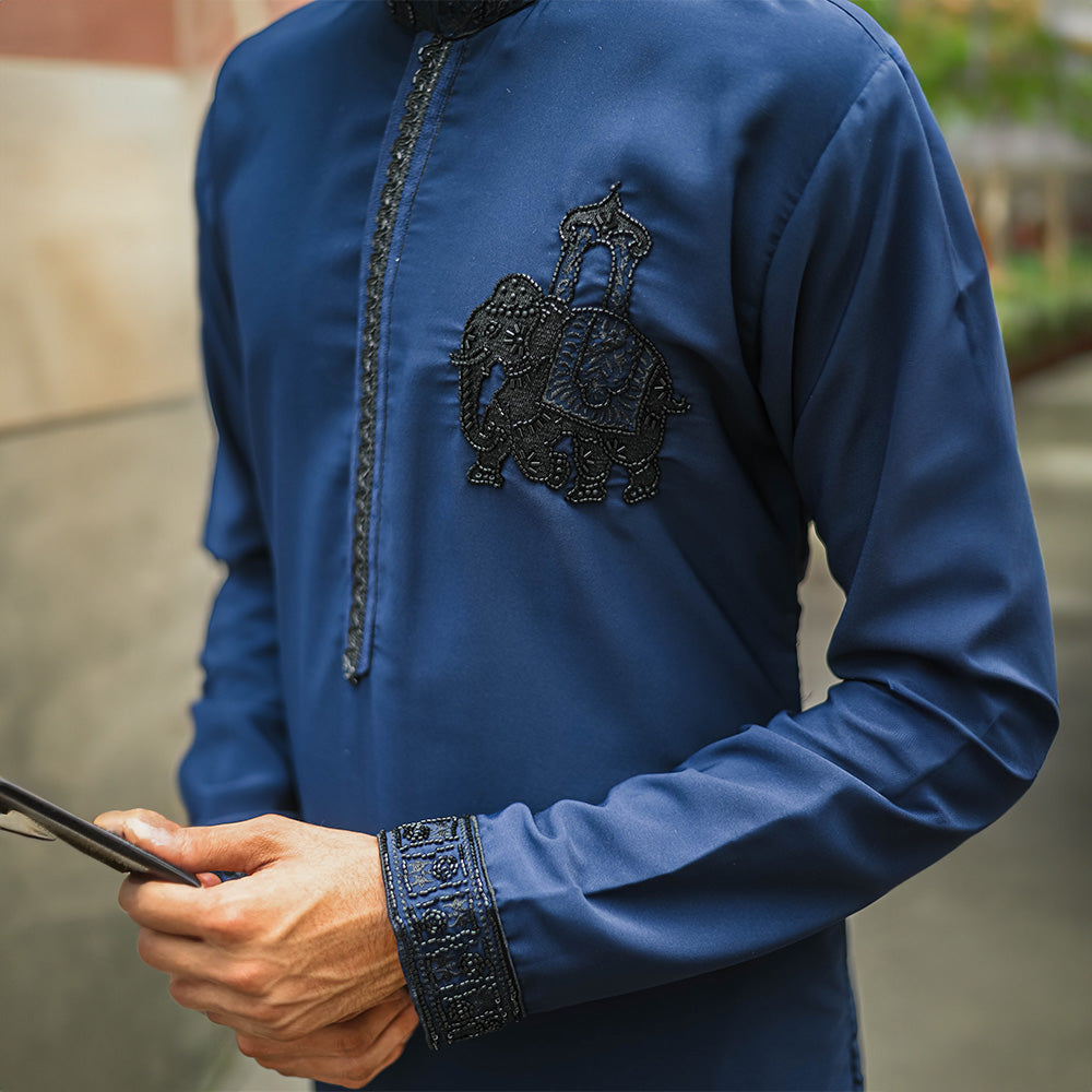 Midnight Luxe Embellished Kurta