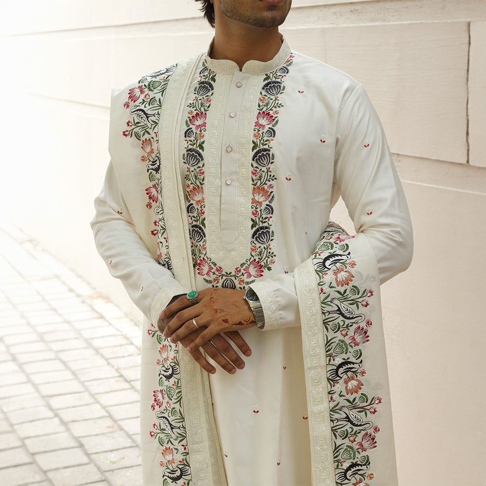 Ivory Garden Festive Kurta Set