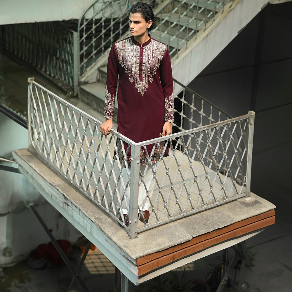 Wine Regal Pichwai Kurta