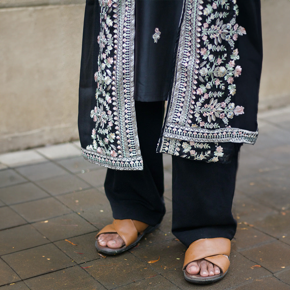 Midnight Pichwai Bloom Kurta