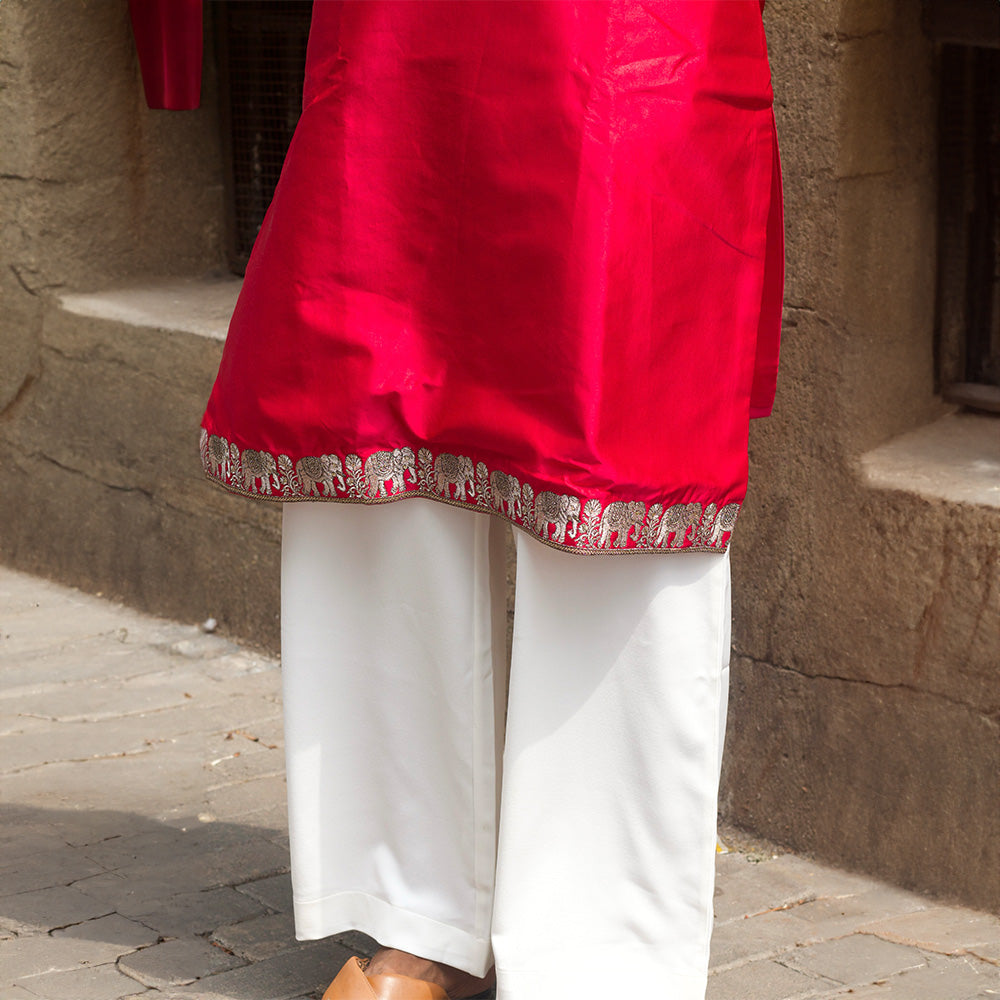 Rath Yatra Red Pichwai Kurta