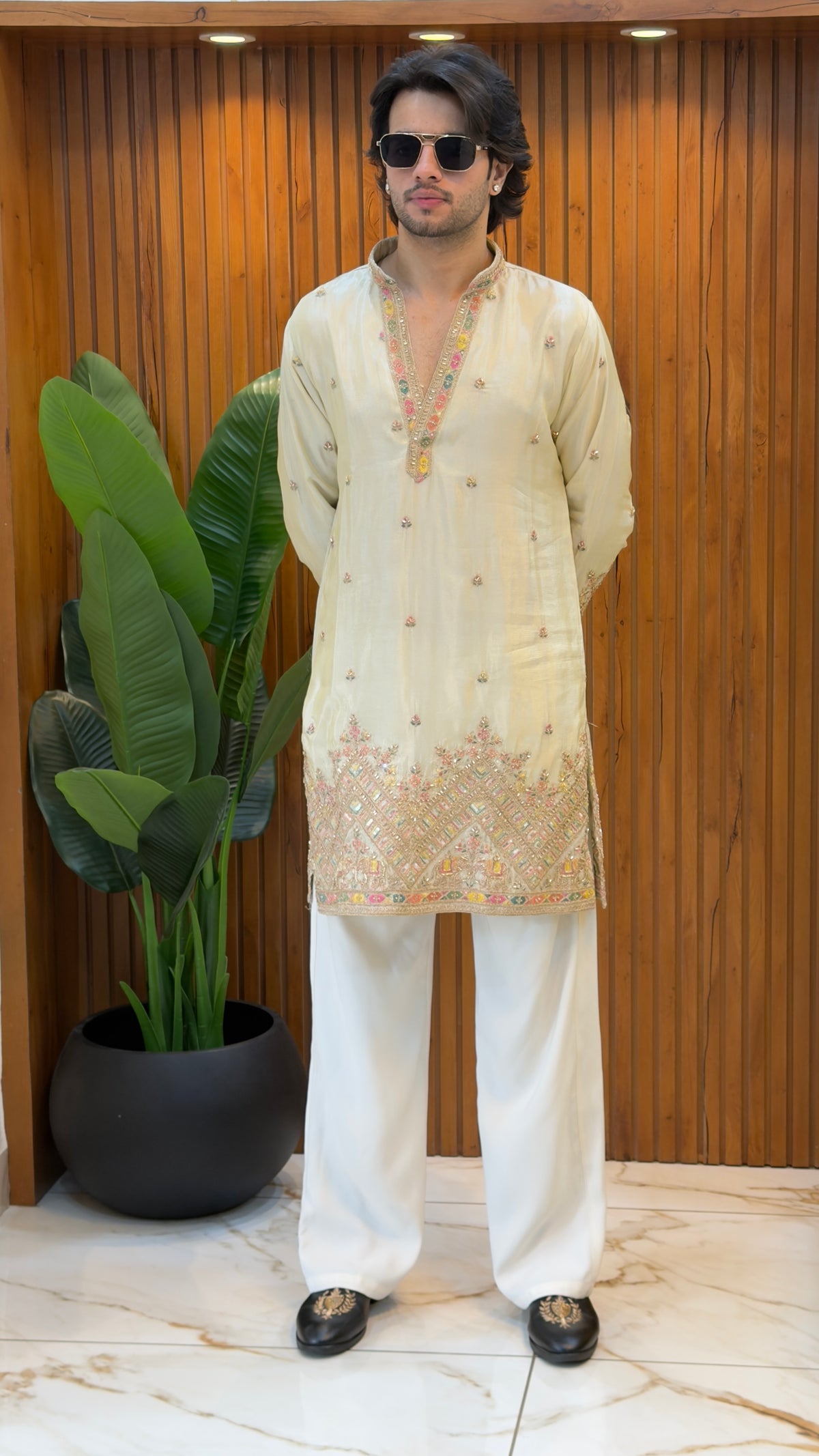 Ivory Mirror Luxe Kurta