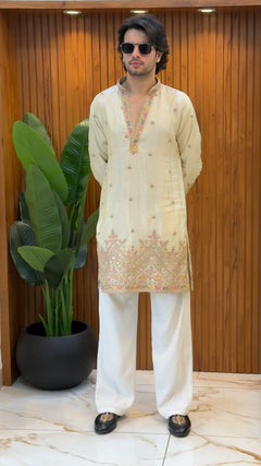 Ivory Mirror Luxe Kurta