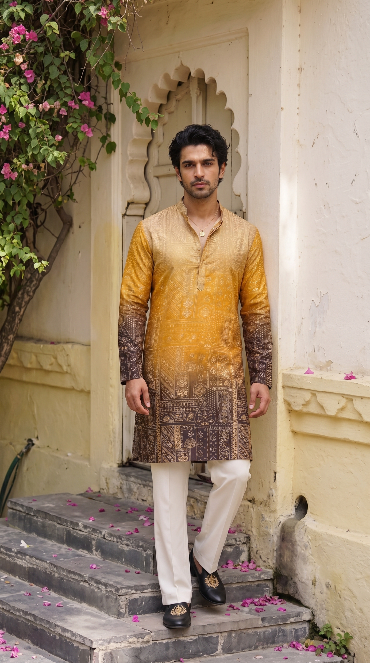 Golden Heritage Printed Kurta