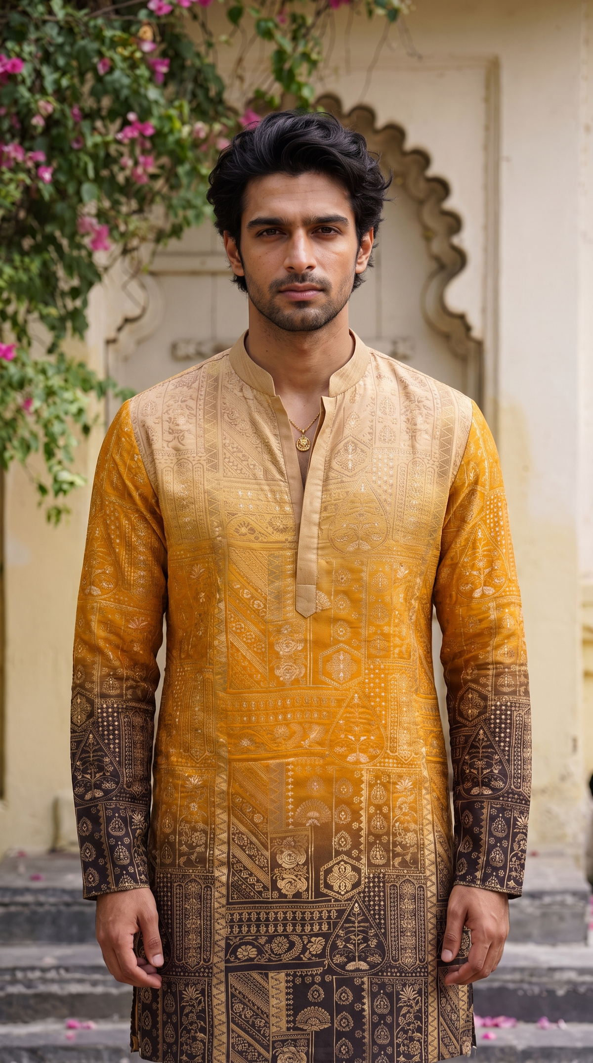 Golden Heritage Printed Kurta