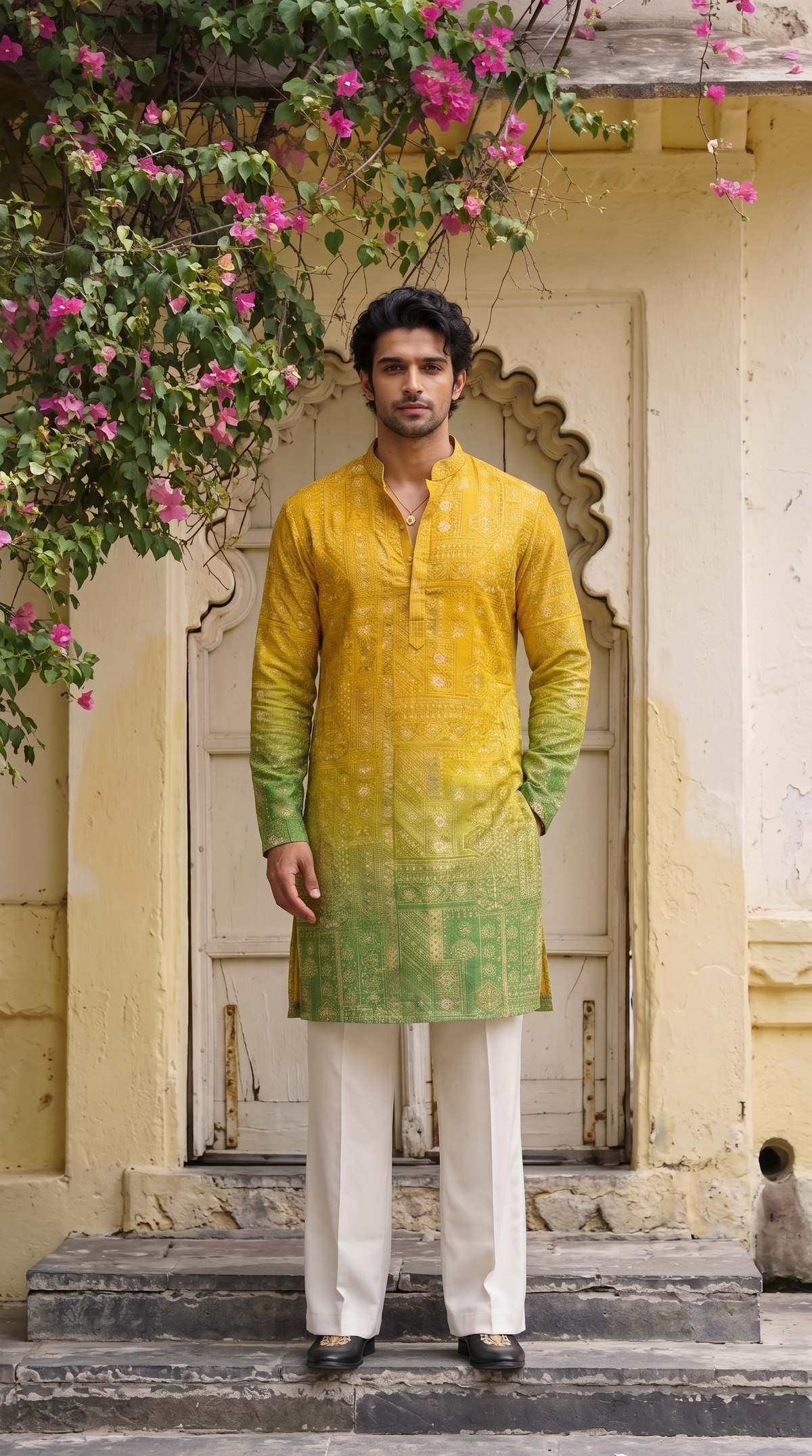 Sunlit Meadow Printed Kurta