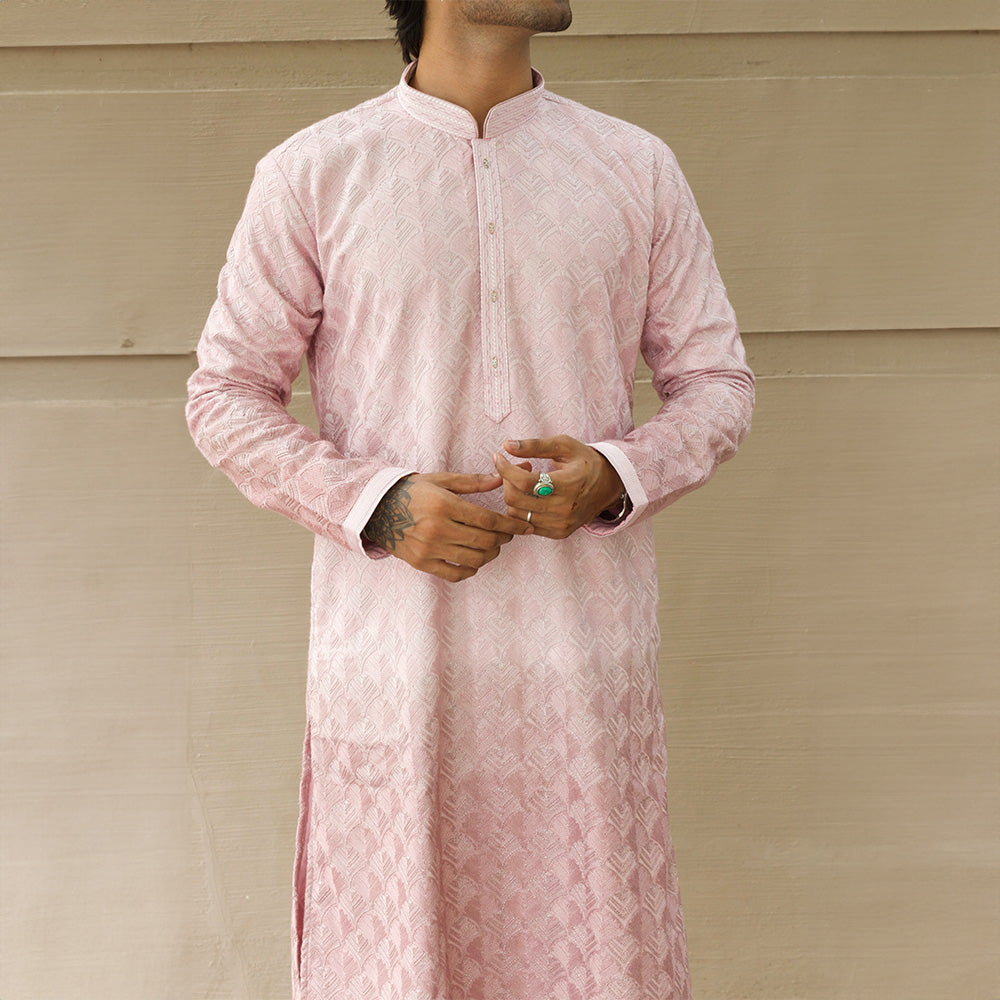 Blush Jacquard Grace Kurta