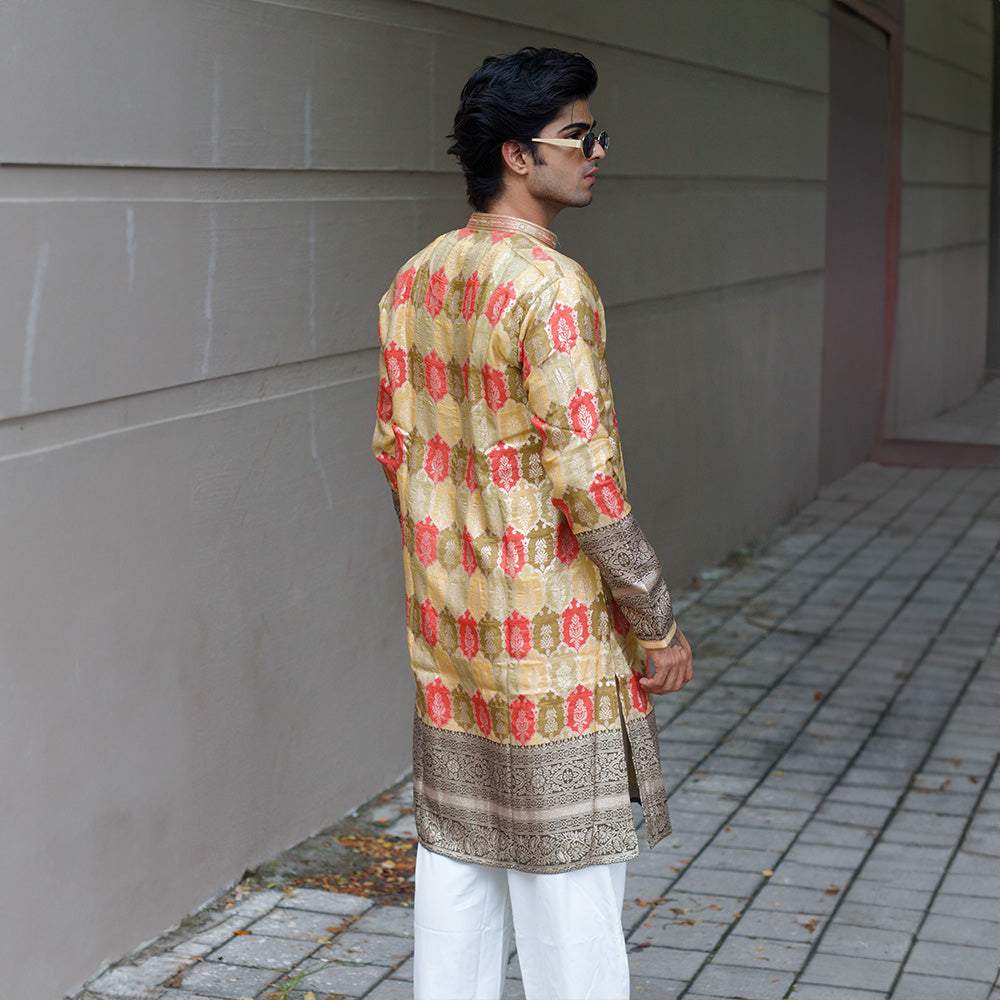 Golden Buta Heritage Kurta